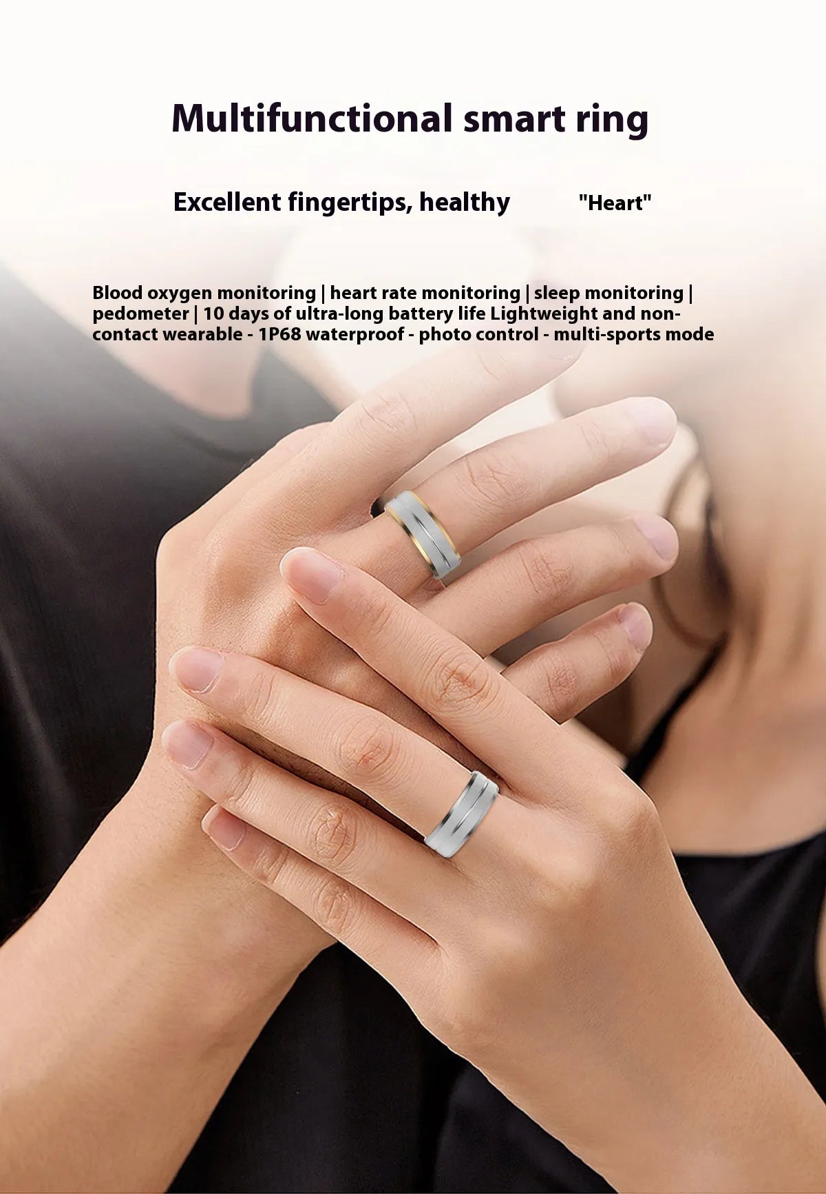 Smart Ring Health & Fitness Tracker