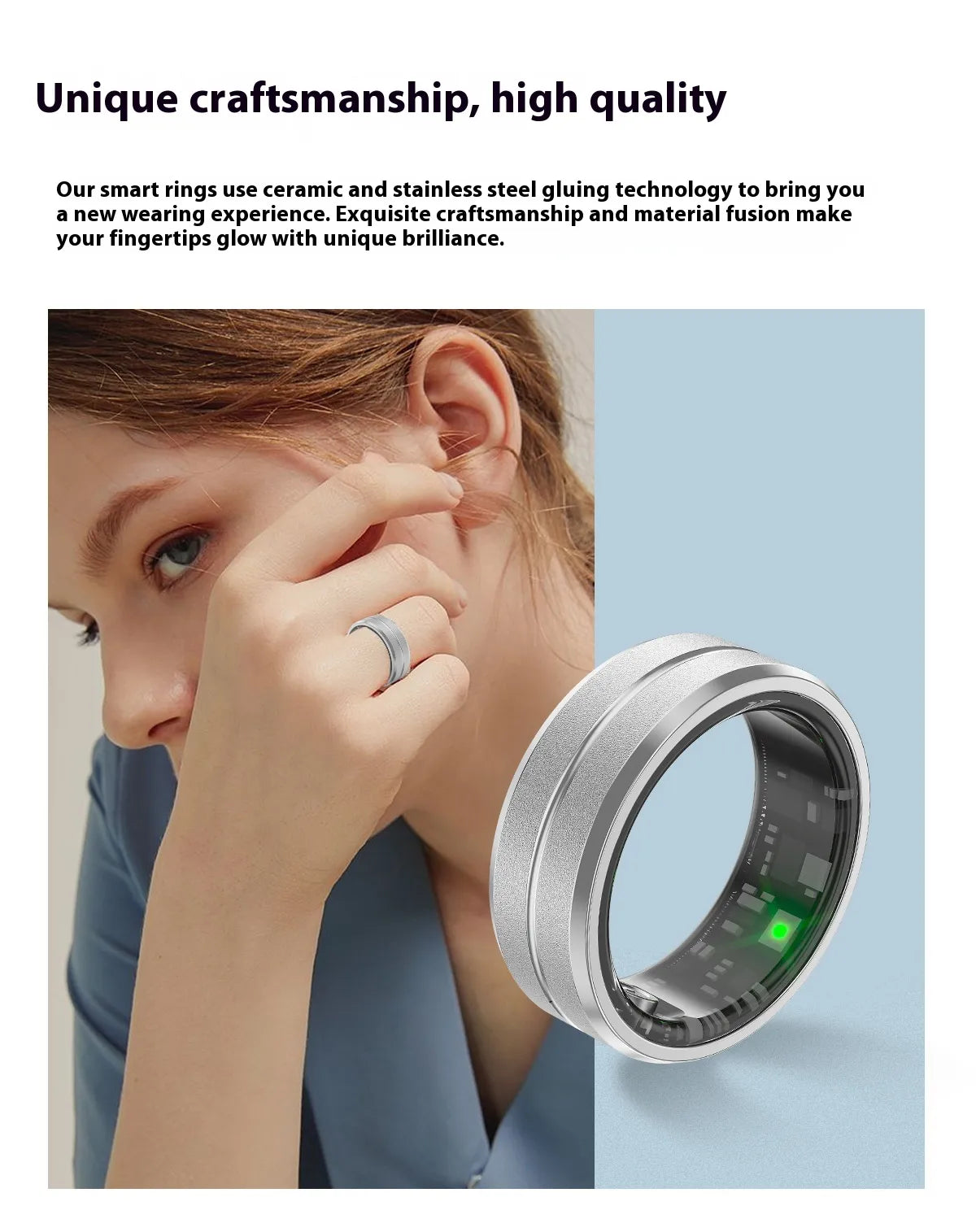 Smart Ring Health & Fitness Tracker
