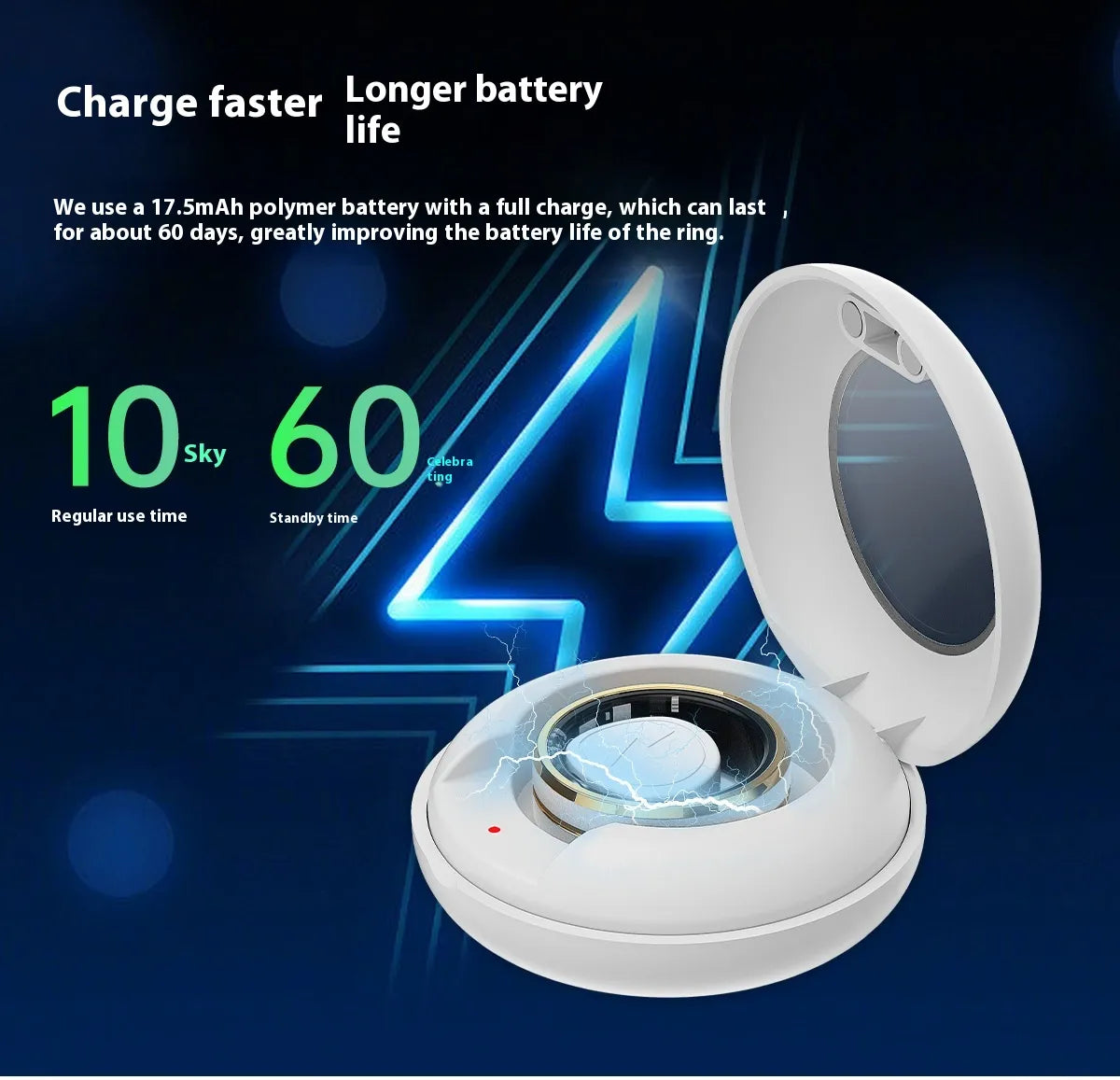Smart Ring Health & Fitness Tracker